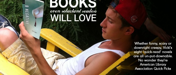 Books for reluctant readers by Award-winning Canadian Young Adult writer Vicki Grant