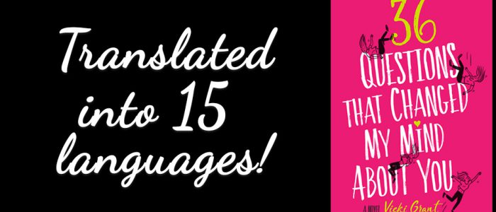 Slider image for 36 questions that changed my mind about you - by author Vicki Grant. Book for Young Adults YA